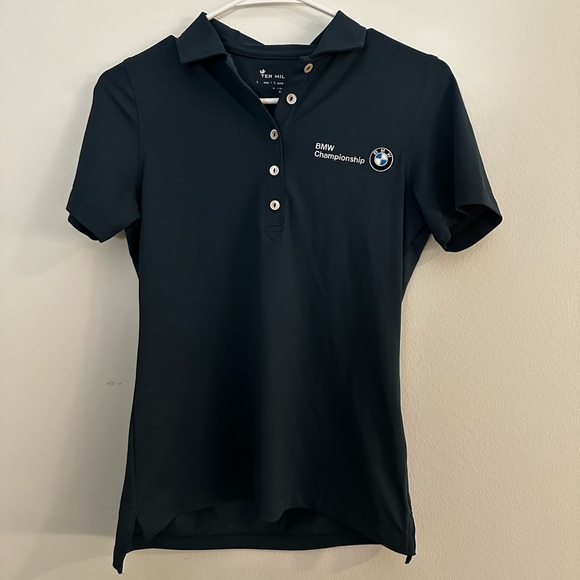 Peter Millar Tops - Peter Millar 2016 BMW Championship Golf Women’s Button Polo Blue Size XS